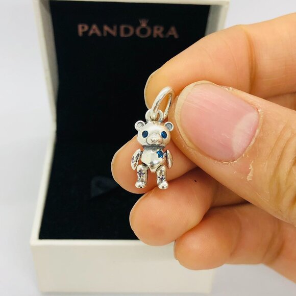 ✨🔥Pandora Movable Teddy Bear Dangle Charm - Picture 6 of 8